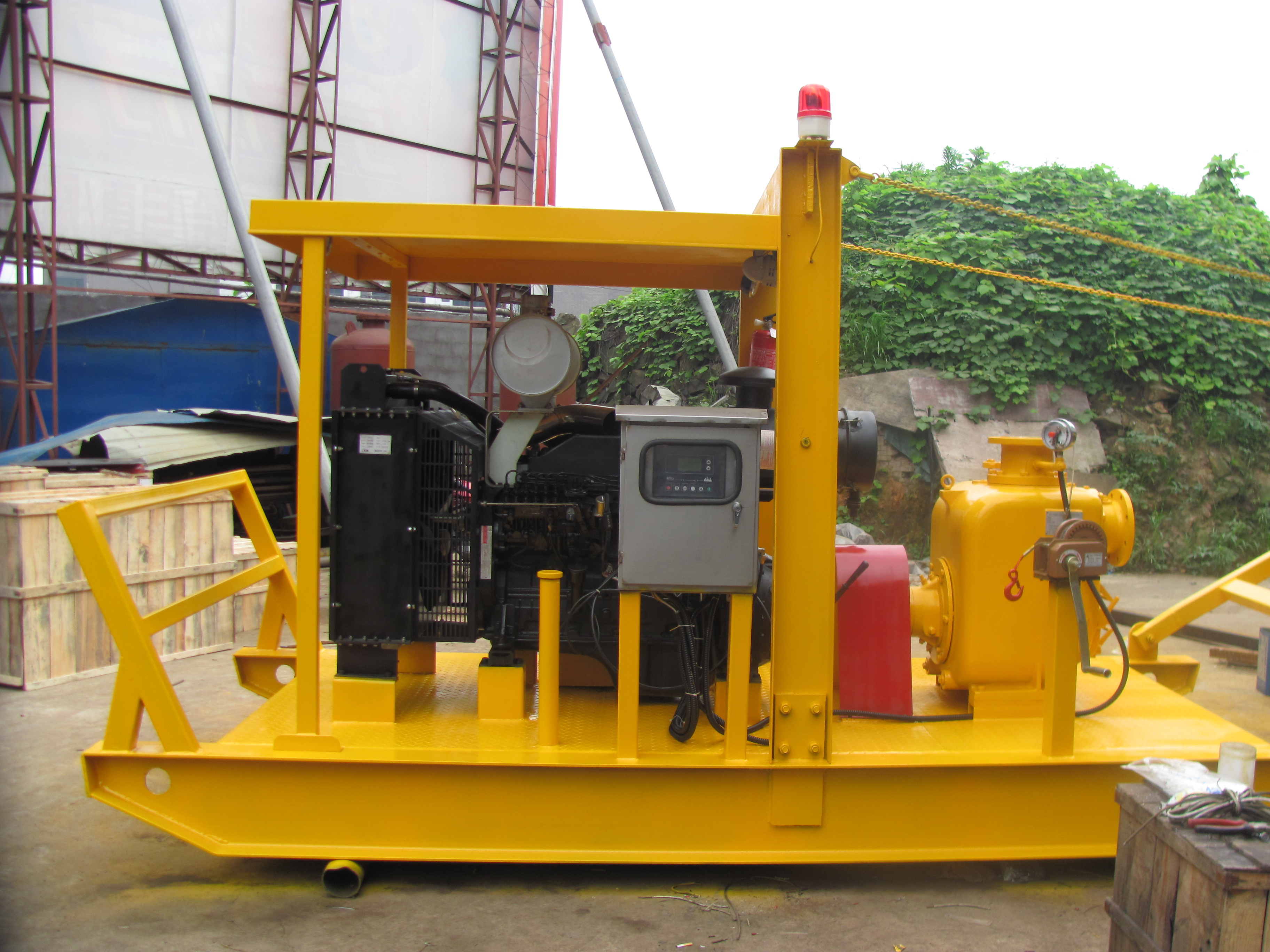 Pompa Sampah Mesin Diesel Self-priming Tipe Perahu